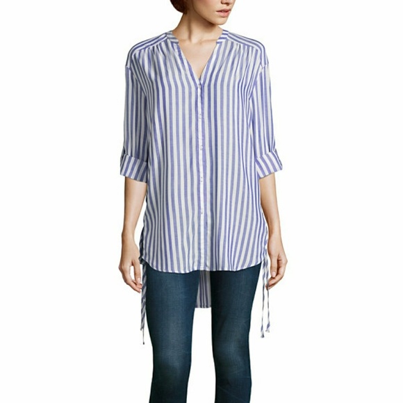 ANA Side Lace Up Shirt- Talls - Picture 1 of 3